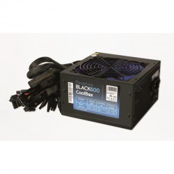Fuente ATX CoolBox Powerline Black 600 (COO600PWB)