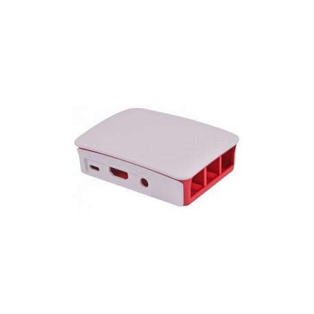Caja RASPBERRY Oficial Pi 3 Rojo/Blanco (9098132)