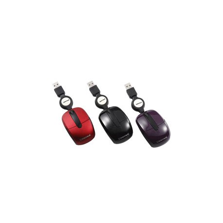 Raton UNYKA UK-1021 Mini Laser Retractil USB Colores